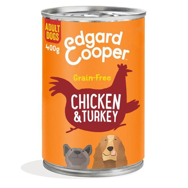 Edgard & Cooper Adult Grain Free Wet Dog Food with Chicken & Turkey   400g