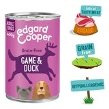 Edgard & Cooper Adult Grain Free Wet Dog Food with Game & Duck   400g