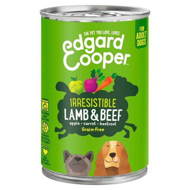 Edgard & Cooper Adult Grain Free Wet Dog Food with Lamb & Beef   400g