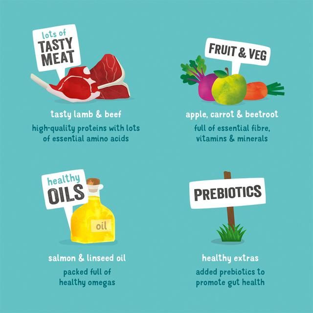 Edgard & Cooper Adult Grain Free Wet Dog Food with Lamb & Beef   400g