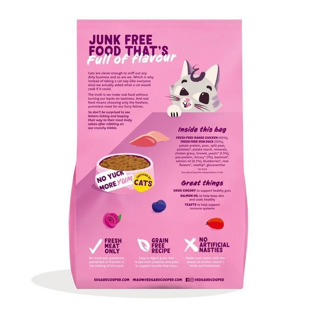 Edgard & Cooper Cat Dry Food Kitten Duck & Chicken 750g