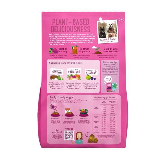 Edgard & Cooper Fresh Dog Dry Food Plant Based Adult Beetroot & Pumpkin   2.5kg