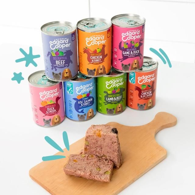 Edgard & Cooper Fresh Dog Wet Food Adult Grain Free Tin Salmon & Turkey 400g