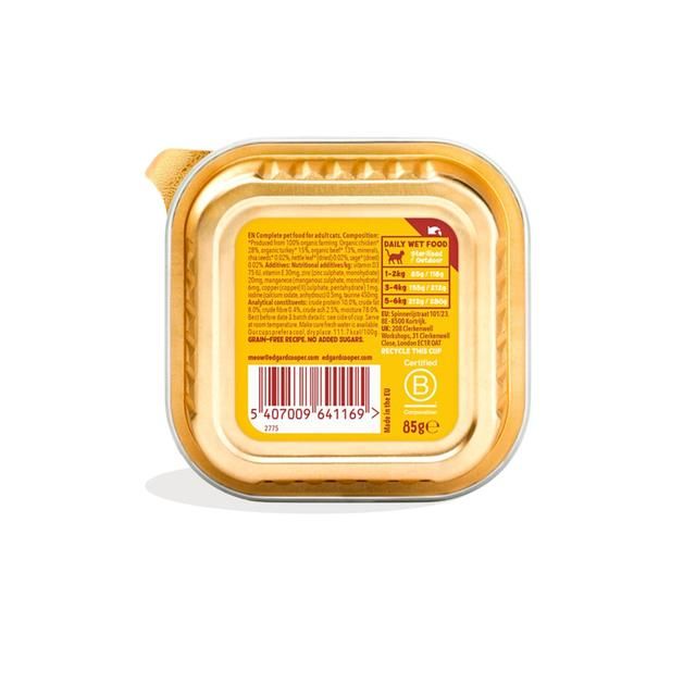 Edgard & Cooper Organic Cat Pate Adult Turkey 85g