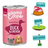 Edgard & Cooper Puppy Grain Free Wet Dog Food with Duck & Chicken   400g
