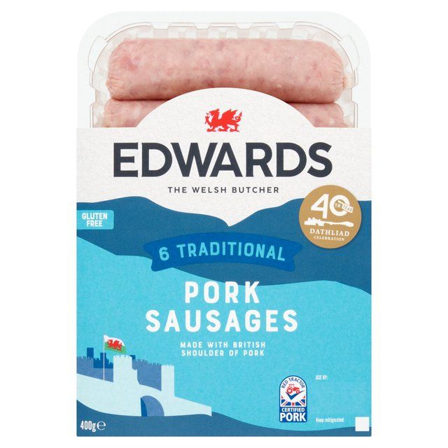 Edwards Traditional Pork Sausages 400g