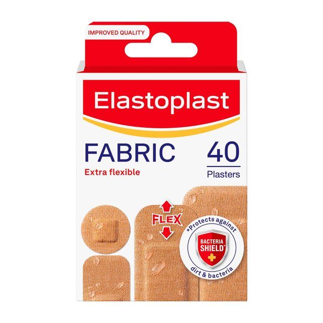Elastoplast Fabric Plasters Extra Flexible & Breathable 40 per pack