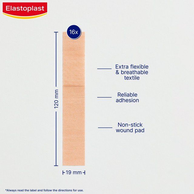 Elastoplast Finger Strips Extra Fleixble Plasters 16s 16 per pack