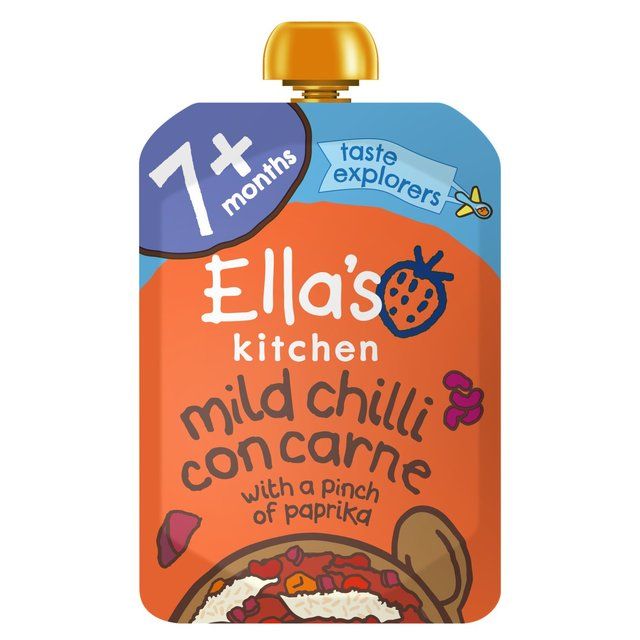 Ella's Kitchen Beef Chilli Con Carne Baby Food Pouch 7+ Months 130g