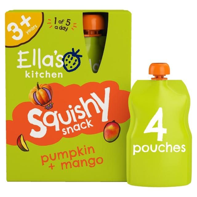Ella's Kitchen Mango and Pumpkin Kids Drinks Multipack Pouch 3+ Years 4 per pack