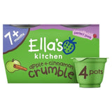 Ella's Kitchen Organic Apple+Cinnamon Crumble Pudding Baby Dessert Pot 7m+ 4 x 80g