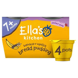 Ella's Kitchen Organic Banana Bread Pudding Baby Dessert Pot 7m+ 4 x 80g