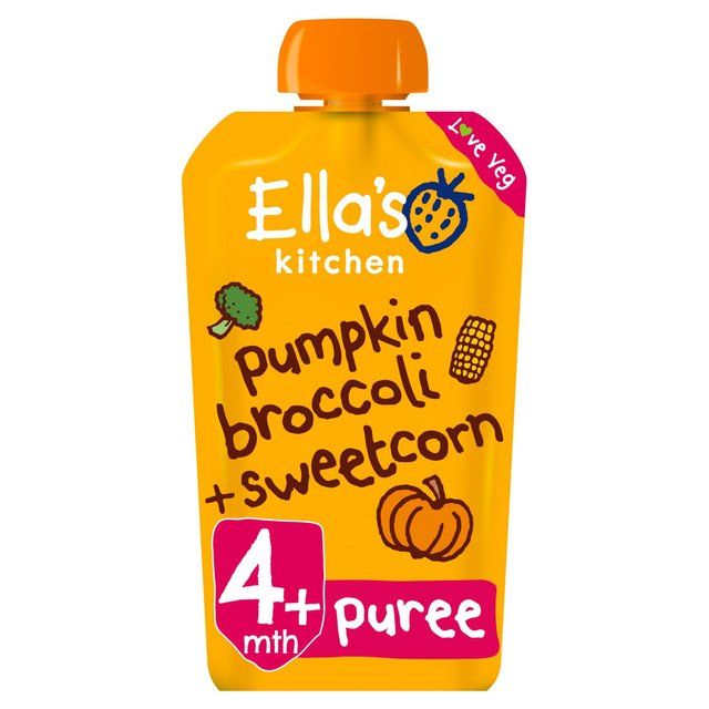 Ella's Kitchen Pumpkin Broccoli & Sweetcorn Baby Food Pouch 4+ Months 120g