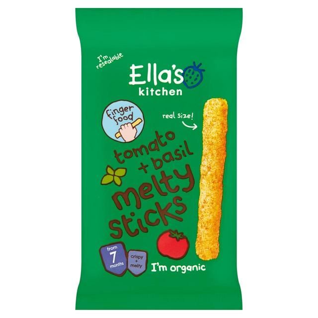 Ella's Kitchen Tomato & Basil Melty Sticks Baby Snack 7+ Months 16g