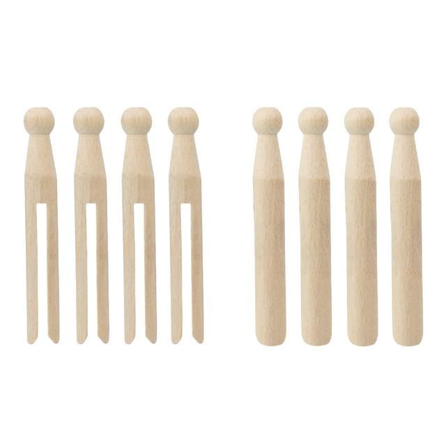 Elliotts Beech Wood Dolly Pegs 24 per pack