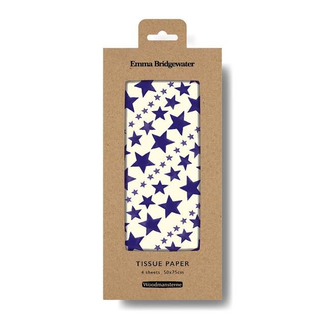 Emma Bridgewater Blue Stars Tissue Paper 4 per pack