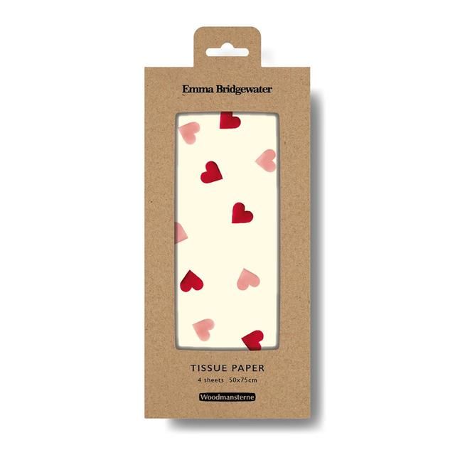 Emma Bridgewater Pink Hearts Tissue Paper 4 per pack