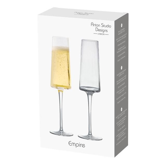 Empire Champagne Flutes 2 per pack