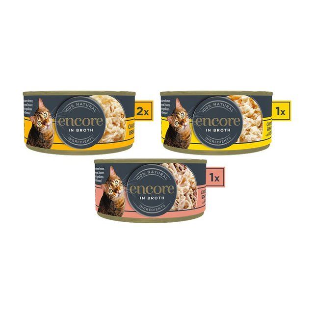 Encore Cat Broth Tin Chicken Selection 4 x 70g