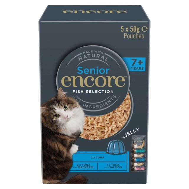 Encore Cat Senior Fish in Jelly 5 x 50g