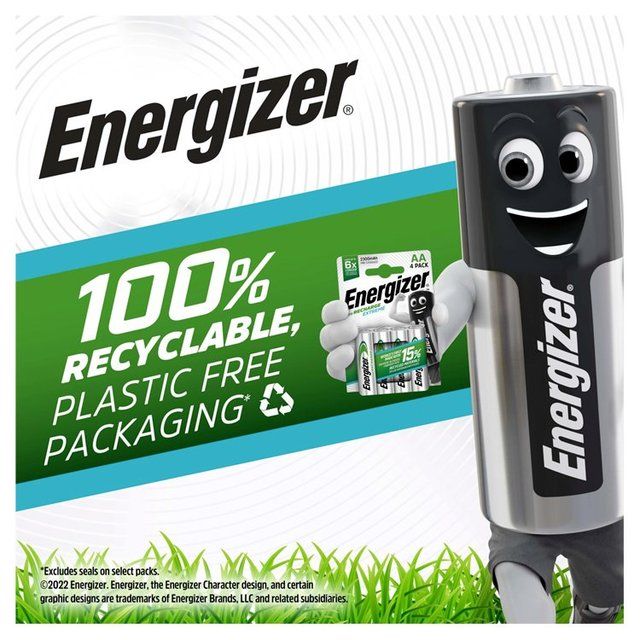 Energizer Extreme AA Rechargeable Batteries 4 per pack