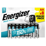 Energizer Max Plus AA Batteries Alkaline 8 per pack