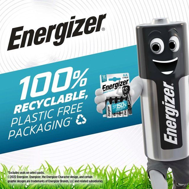 Energizer Max Plus AAA Batteries Alkaline 8 per pack