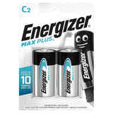 Energizer Max Plus C Batteries Alkaline 2 per pack