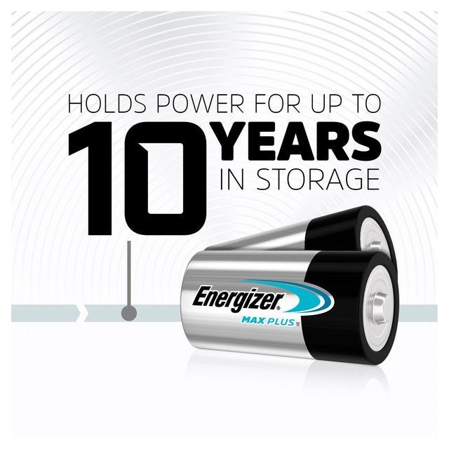 Energizer Max Plus C Batteries Alkaline 2 per pack