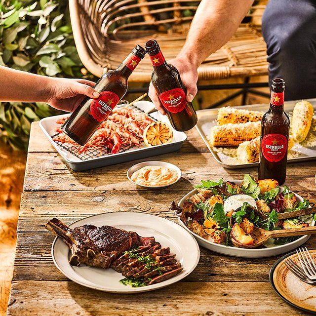 Estrella Damm Premium Lager Beer Bottle 660ml