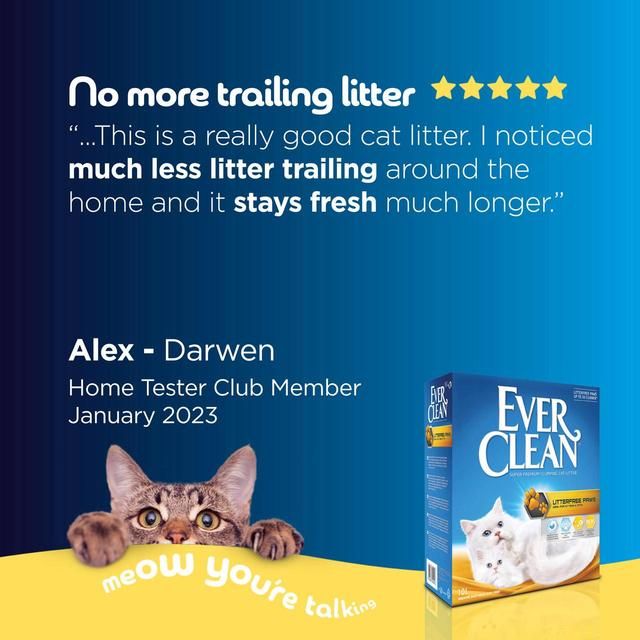 Ever Clean Clumping Cat Litter Litterfree Paws 10L