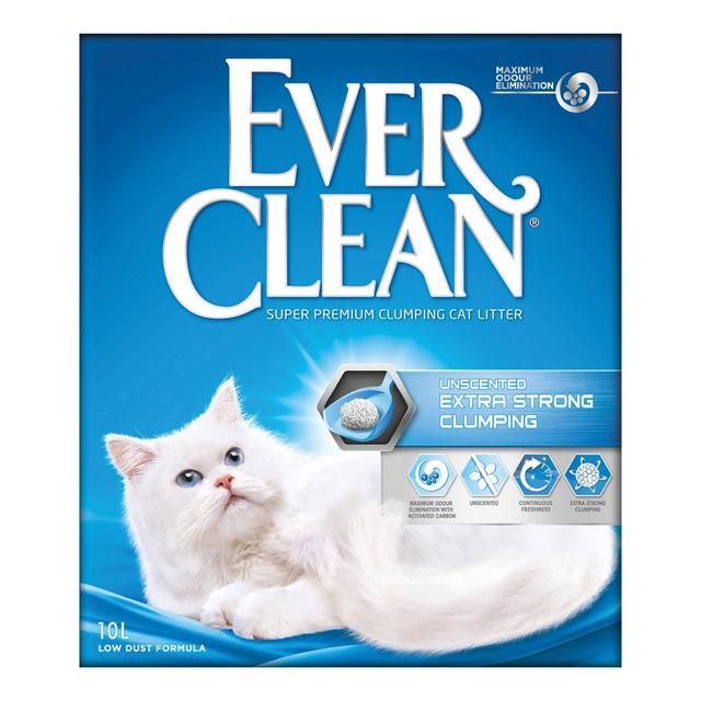 Ever Clean Extra Strong Unscented Clumping Cat Litter 10L