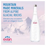 Evian Still Mineral Water Glass Bottle 750ml