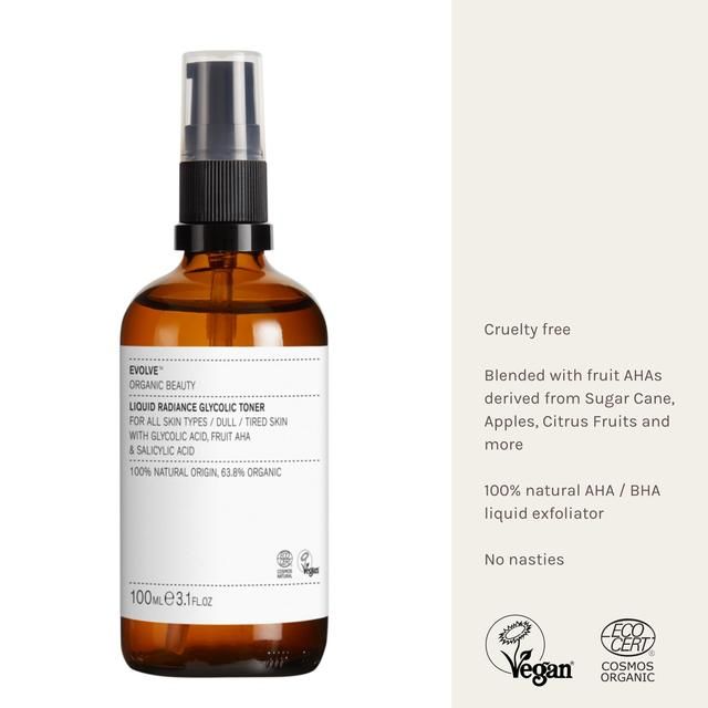 Evolve Organic Liquid Radiance Glycolic Toner 100ml