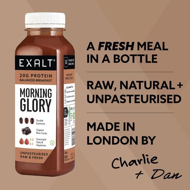 EXALT Morning Glory Coffee & Cacao Breakfast Protein Smoothie 330ml