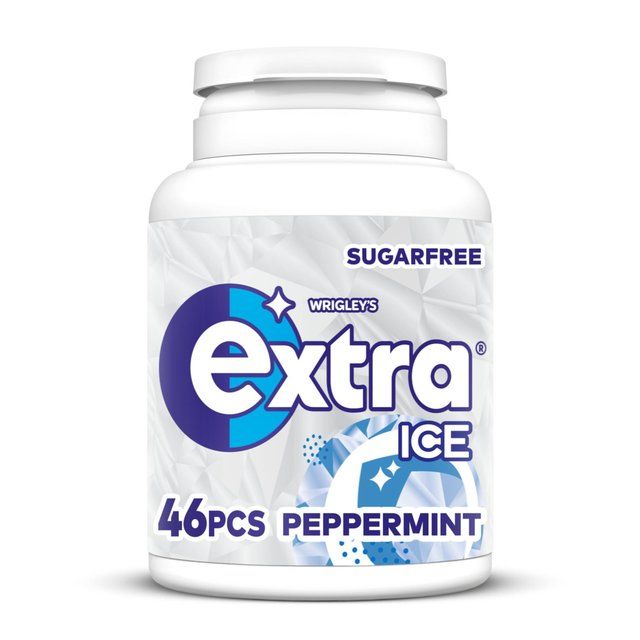 Extra Ice Peppermint Sugarfree Chewing Gum Bottle 46 Pieces 64g