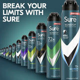 Sure Men Antiperspirant Deo Aerosol Nonstop Invis Ice 250ml GOODS Superdrug