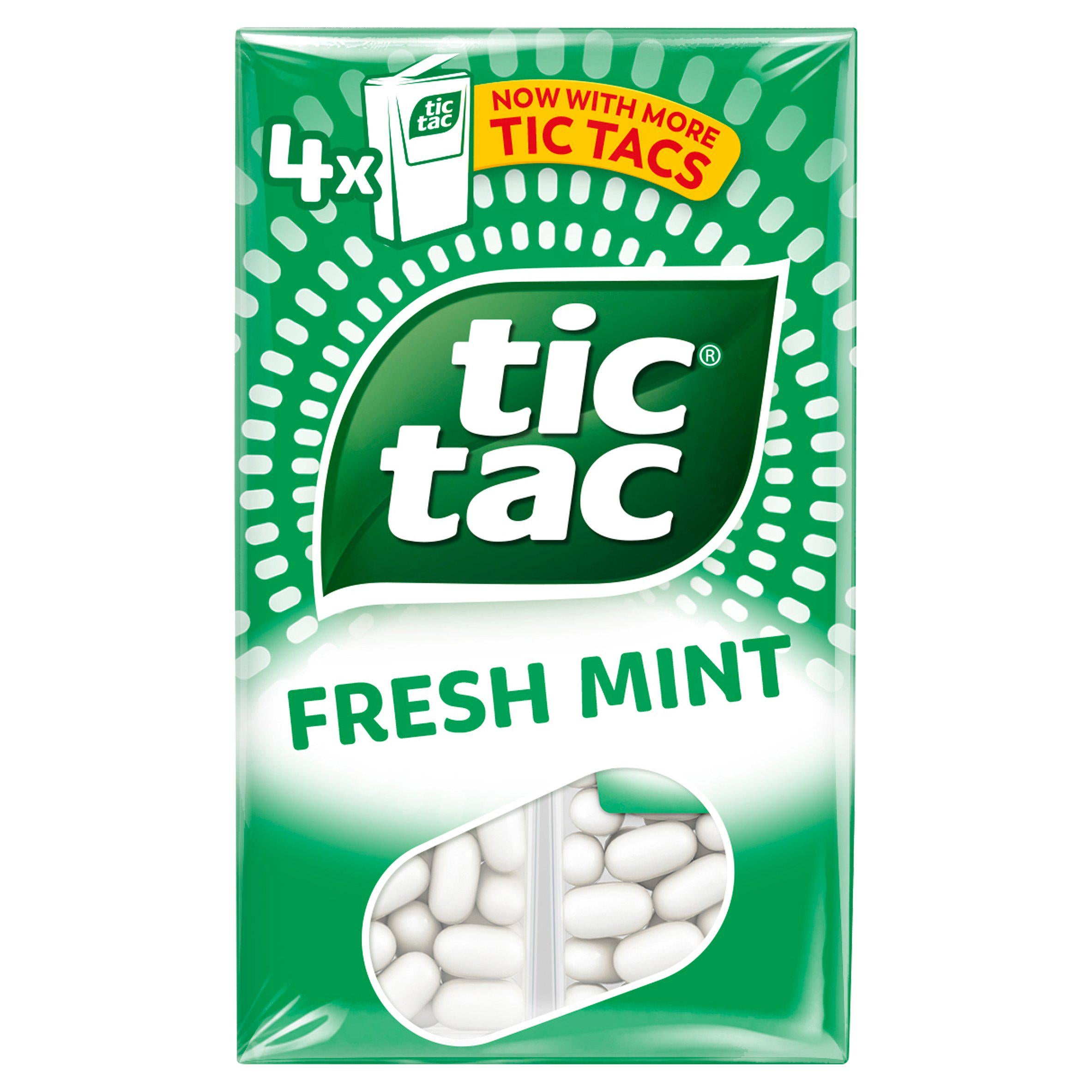 Tic Tac Mint 4x18g GOODS Sainsburys