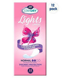 Staydry Lights Normal Liners for Light Incontinence 12 Pack Bundle – 288 Liners GOODS Boots
