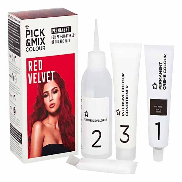 Superdrug Pick & Mix Permenant Hair Dye Denim Red GOODS Superdrug