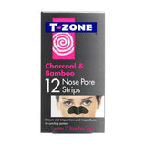 T-Zone Charcoal & Bamboo Nose Pore Strips 12s GOODS Superdrug