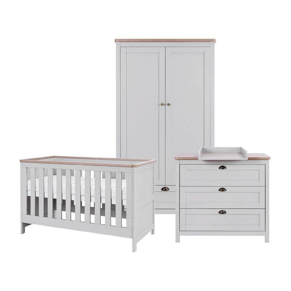 Tutti Bambini Verona 3 Piece Room Set - Dove Grey/Oak GOODS Boots
