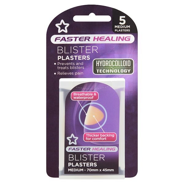 Superdrug Medium Blister Plasters X 6 GOODS Superdrug