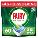 Fairy Original All In One Dishwasher Tablets, Regular, 60 Capsules
