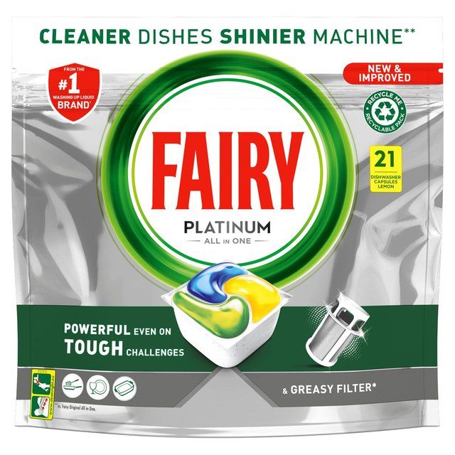 Fairy Platinum All in One Original Dishwasher Tablets 21 per pack