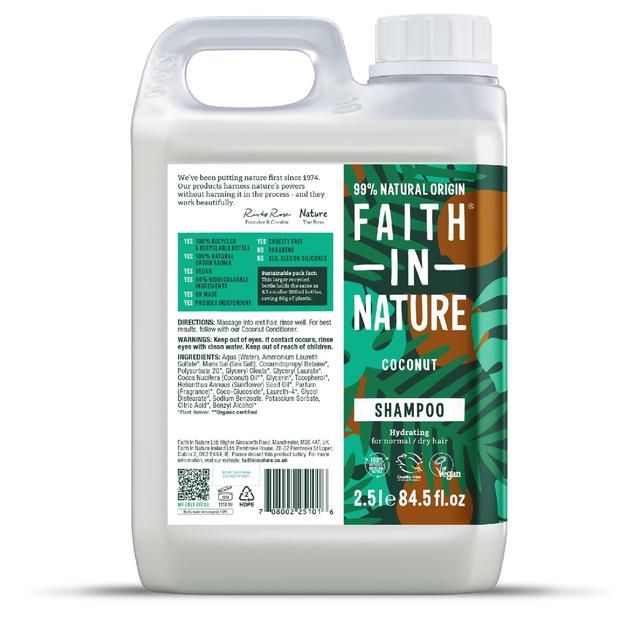 Faith in Nature Coconut Shampoo 2.5L