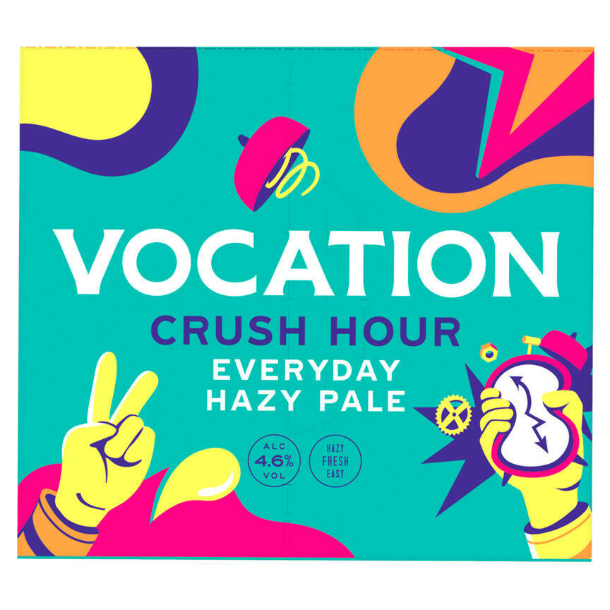 Vocation Crush Hour Everyday Hazy Pale 4 x 330ml GOODS ASDA