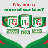 PG Tips Original Biodegradable Tea Bags 160 per pack - McGrocer
