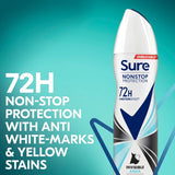Sure Antiperspirant Deo Aerosol Nonstop Invis Aqua 150ml GOODS Superdrug
