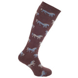 Womens Animal Design Welly Socks (1 Pair) (UK 4-7) GOODS Superdrug Brown
